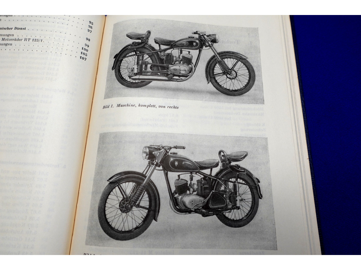 Ifa 125 Betriebsanleitung IFA RT 125/1 Handbuch 1954 ungelesen (29207 ...
