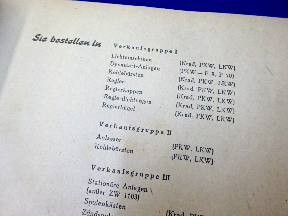 Fahrzeugelektrik FEH 1964 Katalog (26199) ***sixpoints*** der