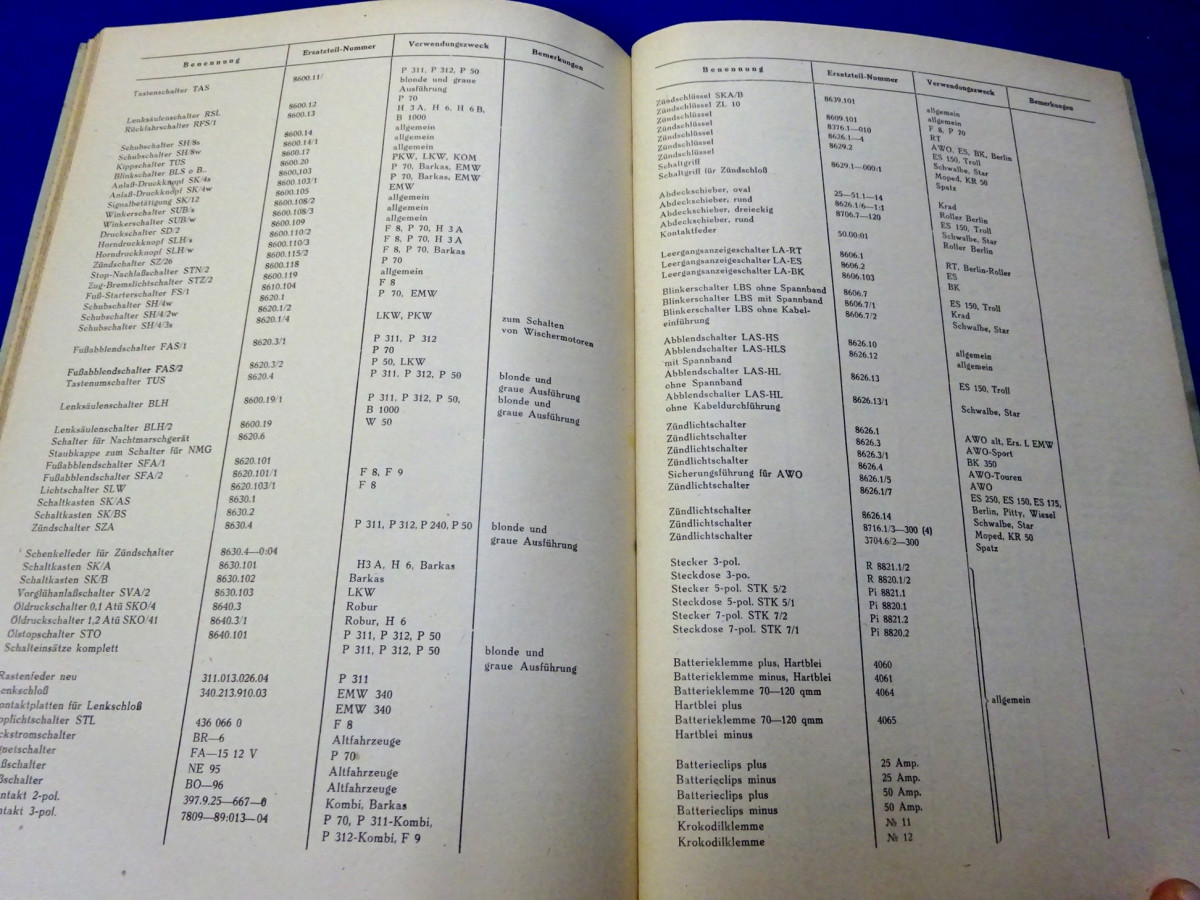 Fahrzeugelektrik FEH 1964 Katalog (26199) ***sixpoints*** der