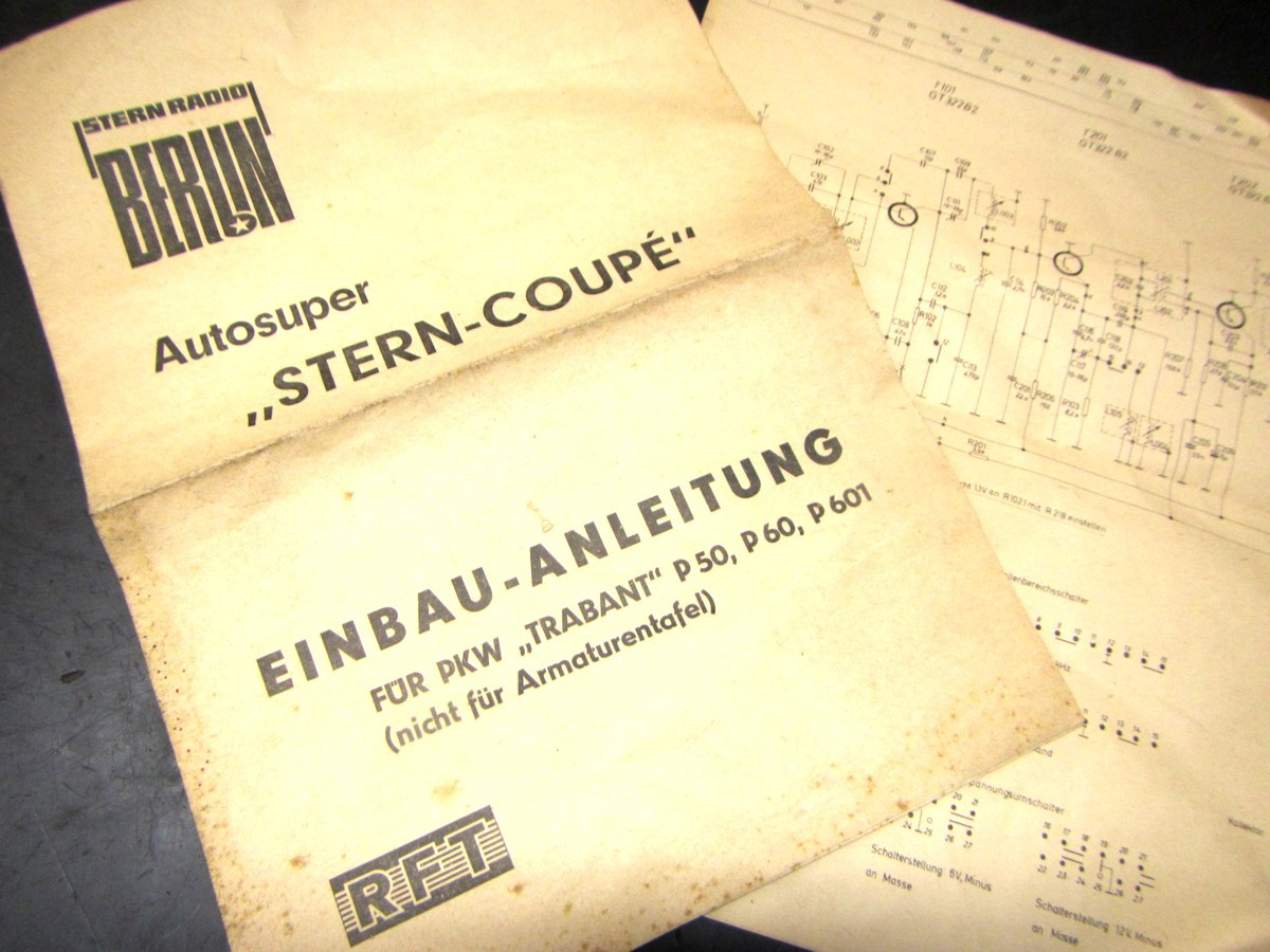 Autosuper Stern Coupé Trabant 500-601 Anleitung ...