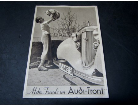 Postkarte Werbung Audi Front Chemnitz Falkeplatz (C15952)