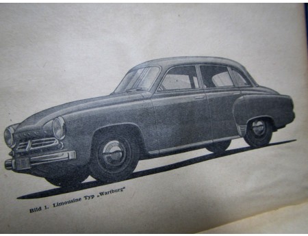 Betriebsanleitung Wartburg 1956 Handuch 1.Serie (17312)