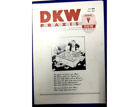 DKW Praxis 1937 Heft 29 Autounion DKW-Dienst (28832)