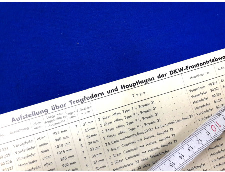 Frontantriebswagen DKW Federn 1931 - 37 (28833)