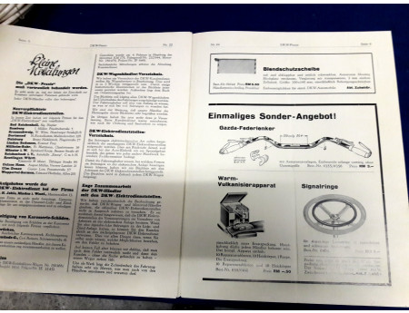 DKW Praxis Autounion Nr.22 / 1935 Original (28863)
