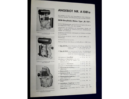 Angebot DKW EL 125 Stationärmotor (28888)