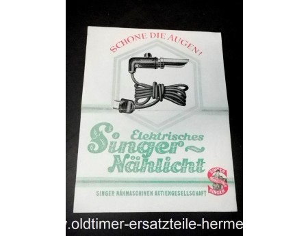 Singer Nählicht 1927 Prospekt (2156)