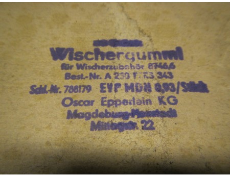 Wischergummis 230 mm OEM Oldtimer DKW F8 P70 Wartburg 2Stk. (C4160)