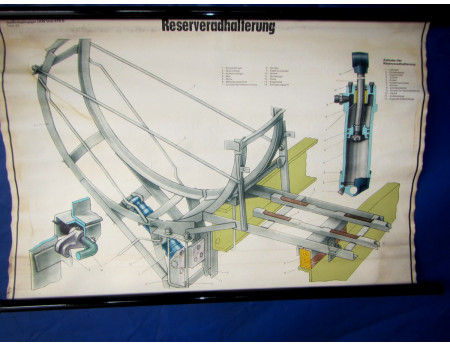 Lehrtafel Reserveradhalterung Ural 375 D (8657)