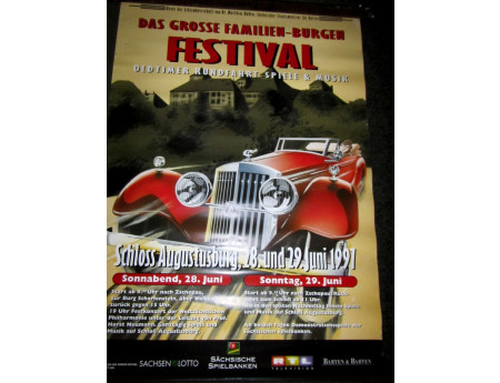 Plakat Schlösser-und Burgenfahrt Augustusburg 1991 (C8831)