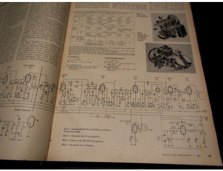 Radio und Fernsehen 1957 Röhrentechnik vollst. gebunden(C10097)