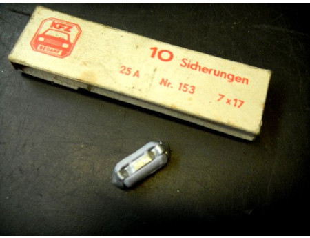 EMW Wartburg 311 IFA F9 RT125 Sicherungen 25 A Messing (0166-1)