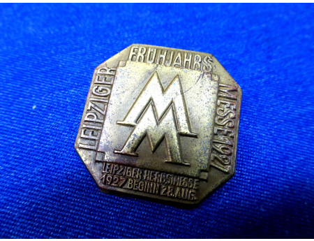 Anstecker Leipziger Messe 1927 Wächtler Mittweida (24317)