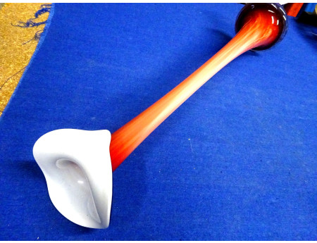 Vase 51 cm Glaskunst Handarbeit DDR / Export (28802)