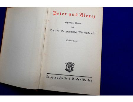 Mereschkowski Peter & Alexei / Hesse & Becker, ungelesen (29254)