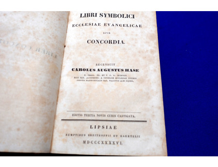 Libri Symbolici C.A. Hase, Leipzig 1846 (29260)
