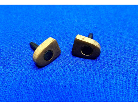 Messing Absatz Stiftflecke 9,5 x 13 mm 1 Paar (29307)