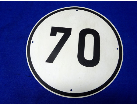 Schild 70 Km/h 200 mm IFA DDR (26630)