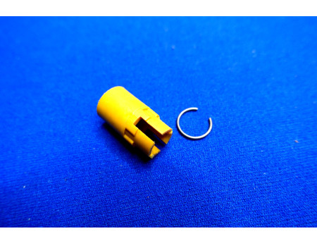 Taste gelb Schubschalter Knopf IFA / DDR (29358)