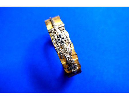 Granatführung Armband Eisernes Kreuz Messing Arnreif 6 cm (29387)