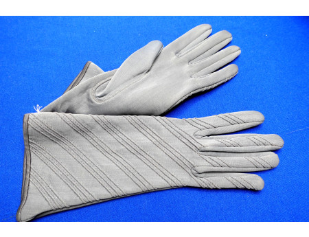 Damenhandschuh grau DDR Handschuh unbenutzt (29416)