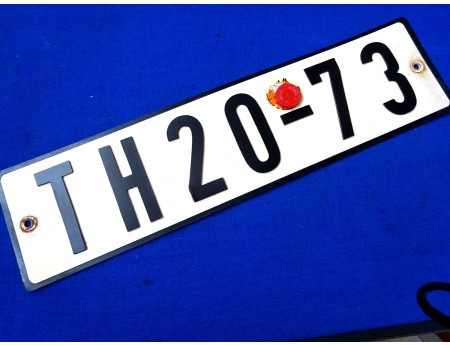 Nummernschild DDR TH 20-73 Kunststoff 3D (26754)