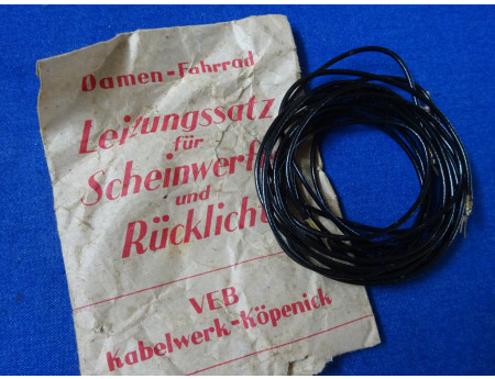 Leitungssatz Kabel Scheinwerfer / Rücklicht DDR Damenrad (26838)