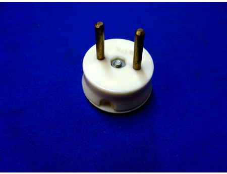 Netzstecker elfenbein 6 Ampere CSSR / DDR (26987)