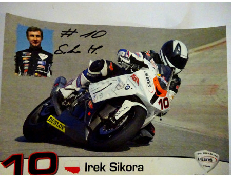Irek Sikora 10 Wilbers BMW Poster signiert Sachsenring (26013-1)