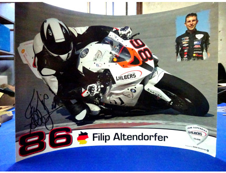 Filip Altendorfer 86 BMW Poster signiert Sachsenring (26014-1)