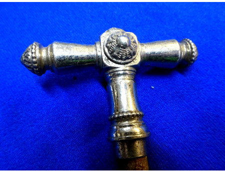 Knebelgriff Messing Nickel Fensterknebel antik (27301)