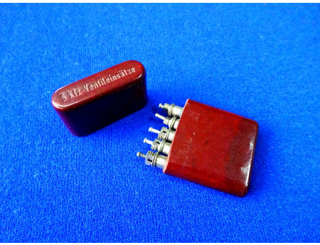 Lingott Ventileinsätze 5 Reifenventile Bakelit-Box IFA DDR (25274)