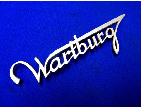 Wartburg Schriftzug 205 mm Aluminium (27503)