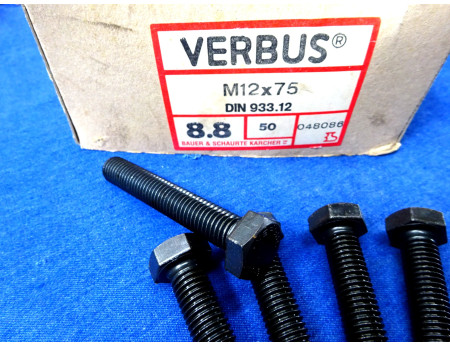 Verbus 8.8 Sechskantschraube 12 x 75 mm, M12 x 1,75 mm 5 Stück (25485)