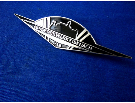 Haubenemblem Schild Motorhaube Wartburg 311, 312, 353 DDR (25541)