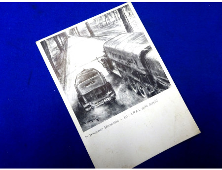 Reklame Postkarte B.V.-ARAL Oel 30er Jahre (27651)