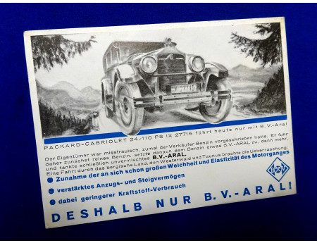 Packard Cabriolet B.V.- ARAL Reklame Postkarte (27654)