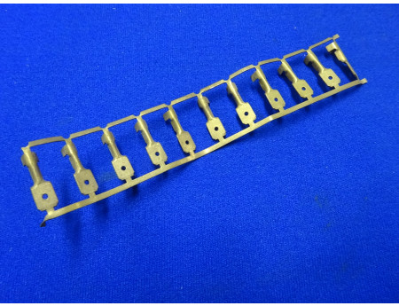 Kabelsteckschuh Stecker 6,3 mm Messing 10 Stk. (27662)