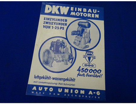 DKW Einbaumotor 1 - 25 PS Prospekt 1935 (27681)