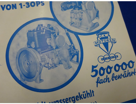 DKW Einbaumotoren 1-30 PS Prospekt 1936 (27682)