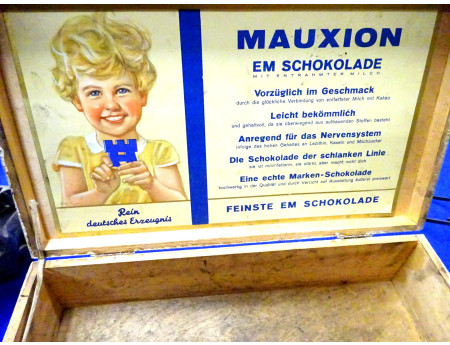 Mauxion Schokolade Holzkiste 30er Jahre (27803)