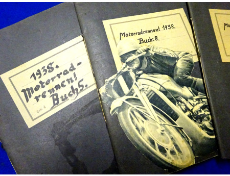 Motorrad Rennen  1938 / 39 Rennsport Fotos Zeitungsartikel (28039)