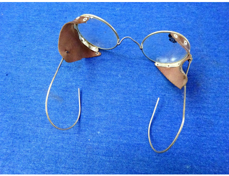 Schutzbrille Vintage Klarglas Steampunk (26167)