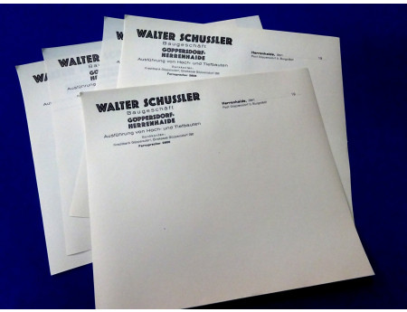 alte Briefbogen Rechnung Walter Schüssler Göppersdorf (26190)