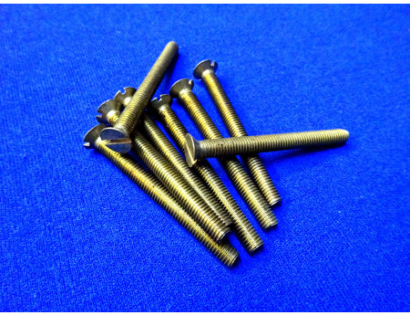 Messing Senkkopf Schlitzschraube 5 x 50 mm 8 Stück (26207)