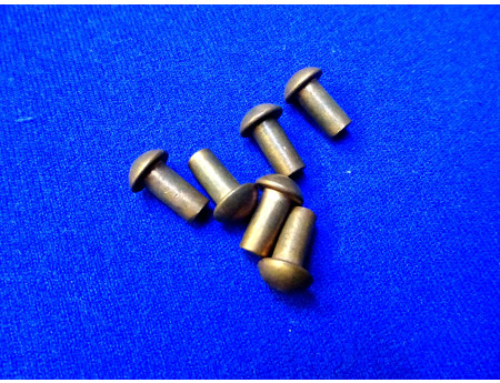 Kupfer Rundkopf-Niet 5 x 10 mm 6 Stück (26211-1)