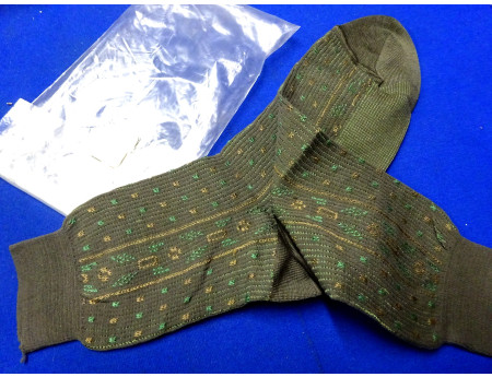 DDR Socken Größe 28/42 grau/braun/grün (28239)