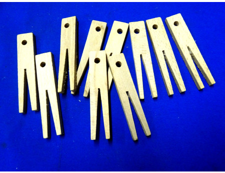 Wäscheklammer Holz DDR 10 Stück neu (28342)