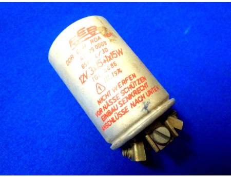 Blinkgeber 12 V 3 x 15 W + 1 x 15 W 8582.4/30 IFA DDR (29038)