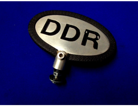 DDR Schild Alu gefräst 120 x 75 mm (28989)